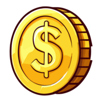 Geld Münzen Clip Art transparent Hintergrund png