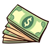 Geld Clip Art transparent Hintergrund png