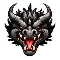 Drachen Gesicht Clip Art transparent Hintergrund png