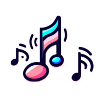 Music icon clipart transparent background png