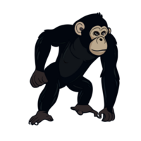 Chimpanzee dance icon clipart transparent background png