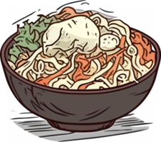 ramen dentro tigela png