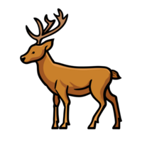 Deer icon clipart transparent background png