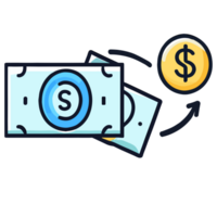 Money transfer Clipart transparent background png