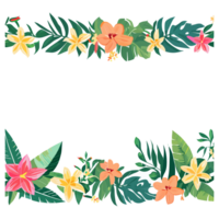 Flower border clipart transparent background png