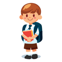 School kids clipart transparent background png