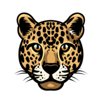 Leopard Gesicht Clip Art transparent Hintergrund png