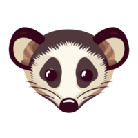 opossum visage icône clipart transparent Contexte png