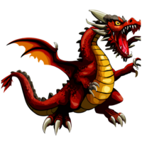 Drachen wütend Clip Art transparent Hintergrund png