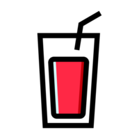 Bebiendo vaso ilustración icono png