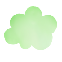 Cloud frame green png