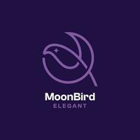 Moon Bird Logo vector