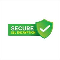 seguro ssl cifrado logo, seguro conexión icono vector ilustración, ssl certificado icono, seguro ssl cifrado vector ilustración. logo diseño