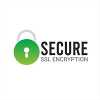 Secure Ssl Encryption Logo, Secure Connection Icon Vector Illustration, Ssl Certificate Icon, Secure SSL Encryption Vector Illustration. Logo design