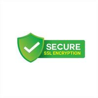 seguro ssl cifrado logo, seguro conexión icono vector ilustración, ssl certificado icono, seguro ssl cifrado vector ilustración. logo diseño