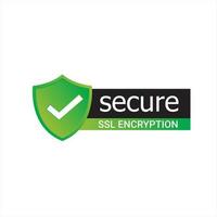 Secure Ssl Encryption Logo, Secure Connection Icon Vector Illustration, Ssl Certificate Icon, Secure SSL Encryption Vector Illustration. Logo design