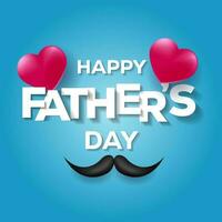 vector design happy father's day realistic illustration