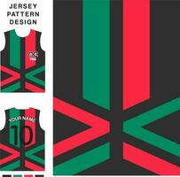 resumen triángulo línea flecha concepto vector jersey modelo modelo para impresión o sublimación Deportes uniformes fútbol americano vóleibol baloncesto e-sports ciclismo y pescar gratis vector.