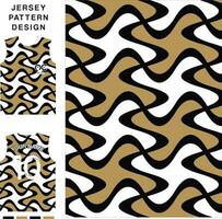 Repeating Swirl Pattern concept vector jersey pattern template for printing or sublimation sports uniforms football volleyball basketball e-sports cycling and fishing Free Vector.