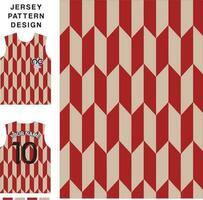 Abstract arrow pattern concept vector jersey pattern template for printing or sublimation sports uniforms football volleyball basketball e-sports cycling and fishing Free Vector.