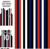 stripe line vertical concept vector jersey pattern template for printing or sublimation sports uniforms football volleyball basketball e-sports cycling and fishing Free Vector.