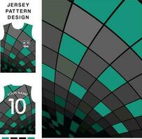 Abstract squares concept vector jersey pattern template for printing or sublimation sports uniforms football volleyball basketball e-sports cycling and fishing Free Vector.