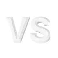 Weiß gegen vs. 3d Briefe png