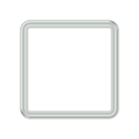 curved white frame png