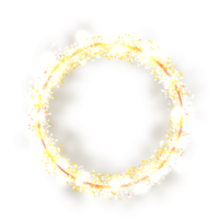 Kreis golden funkeln Rahmen png