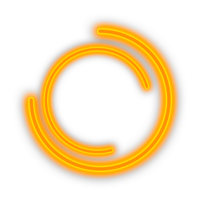 glow circle neon frame png