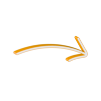 3d curvo flecha png