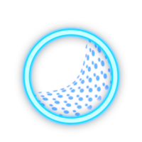 blu neon leggero telaio png