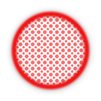 red neon circle light frame png