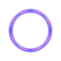 neon cirkel licht png