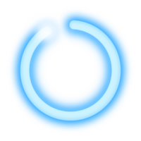 Blau Neon- Licht Rahmen png