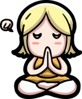 meditation png graphic clipart design