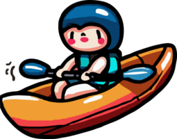 kayaking png graphic clipart design