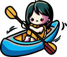 Kajakpaddling png grafisk ClipArt design