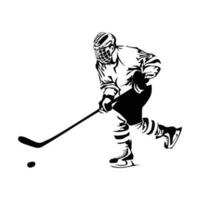 hockey player silhouette design. athlete sign and symbol. vector