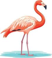 Flamingo vector art. Infuse your designs with tropical elegance and vibrant pink hues.