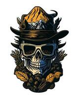 Cowboy skull vector clipart free download