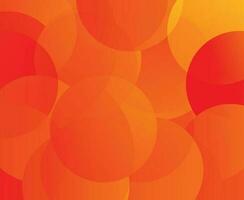 abstract orange gradient bubble background vector