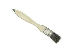 Paint brush on a white background. Clipping path photo