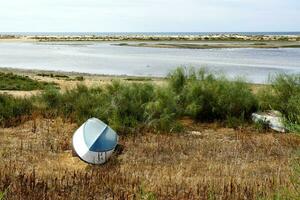 Typical Algarve chimney from the architectural heritage of the southern region of Portugal photo