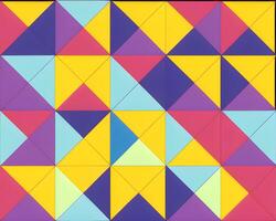 colorful triangle pattern photo