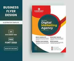 Modern corporate business multipurpose flyer layout design, Company Flyer in A4. vector