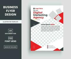 Modern corporate business multipurpose flyer layout design, Company Flyer in A4. vector