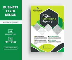 Modern corporate business multipurpose flyer layout design, Company Flyer in A4. vector