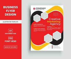 Modern corporate business multipurpose flyer layout design, Company Flyer in A4. vector