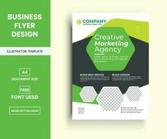Modern corporate business multipurpose flyer layout design, Company Flyer in A4. vector